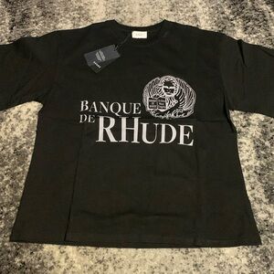 Rhude Banque de Rhude Black T-Shirt Men’s Size Large